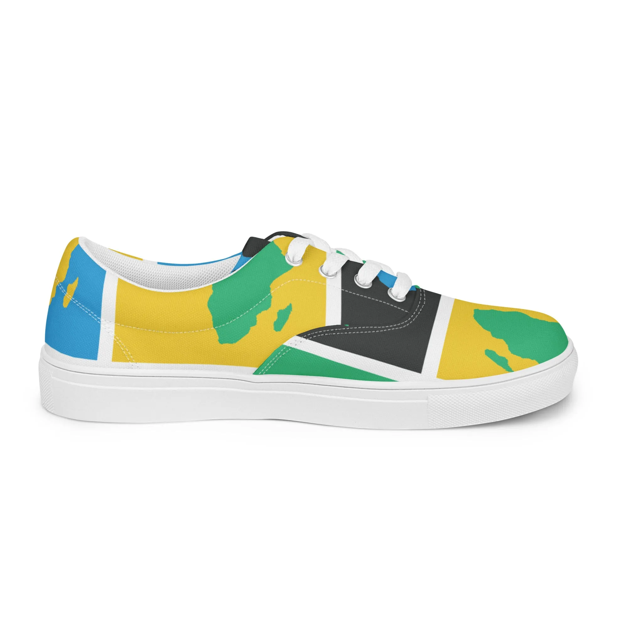 AFRICA WARHOL Men’s Lace-Up Canvas Shoes (Rwanda)
