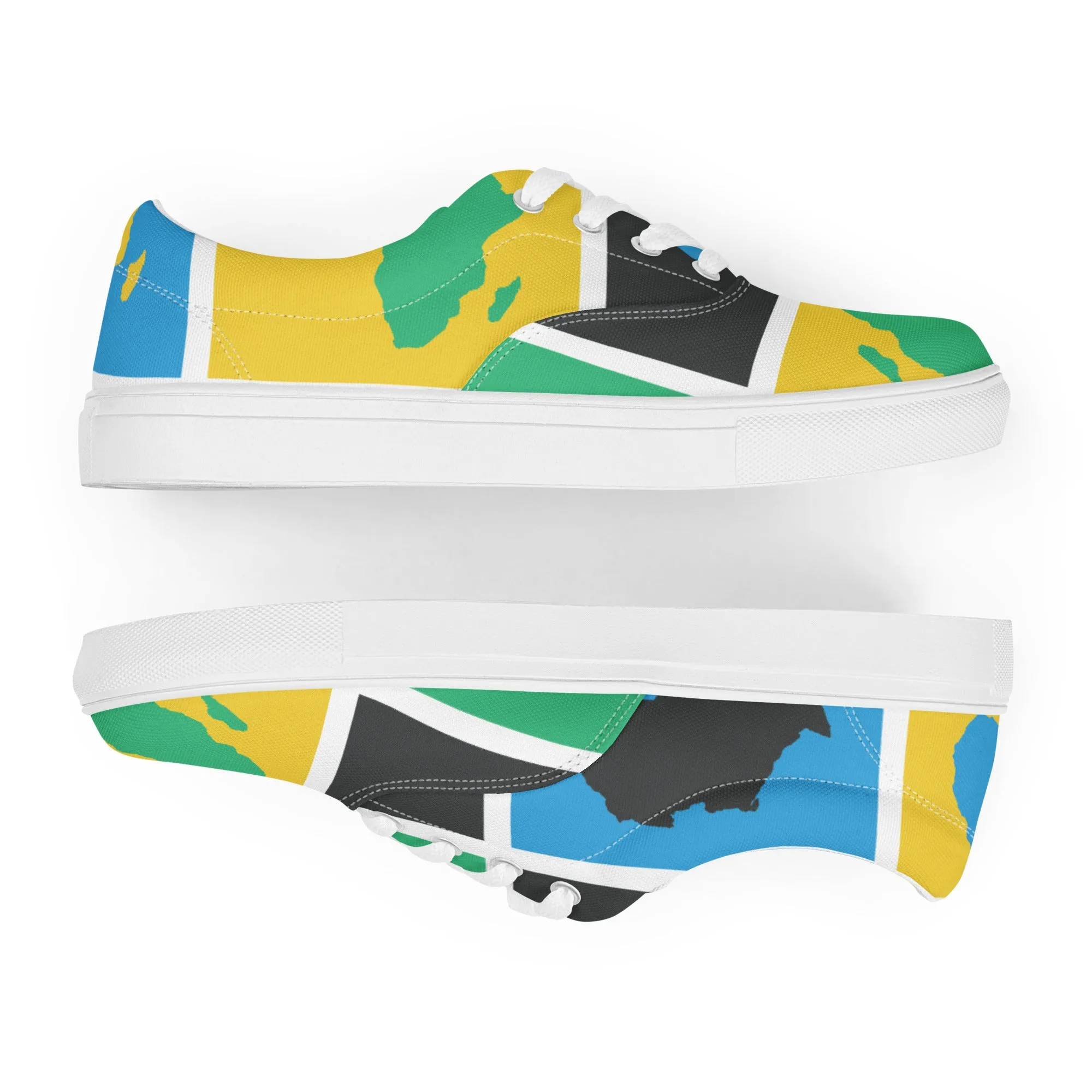 AFRICA WARHOL Men’s Lace-Up Canvas Shoes (Rwanda)