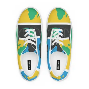 AFRICA WARHOL Men’s Lace-Up Canvas Shoes (Rwanda)