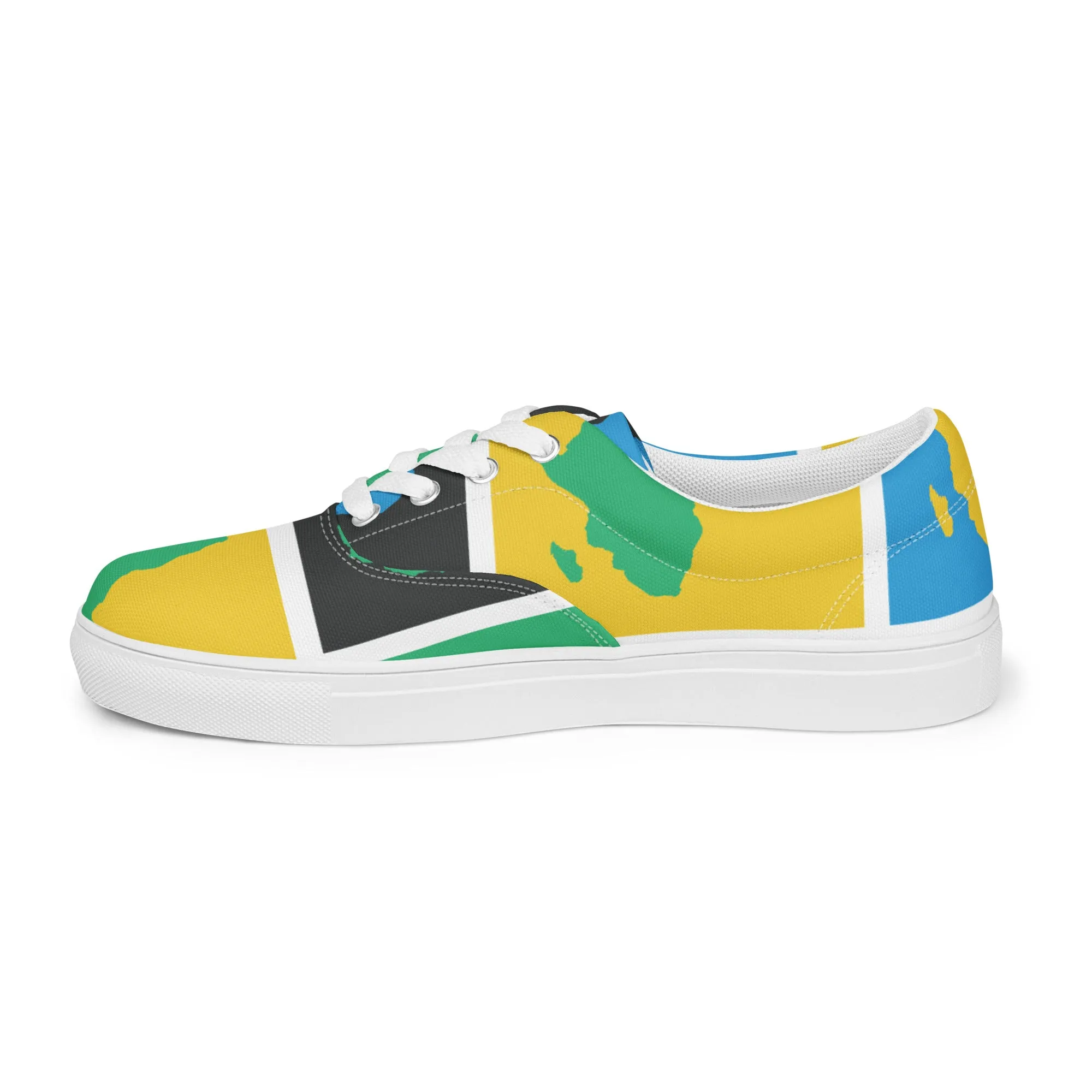 AFRICA WARHOL Men’s Lace-Up Canvas Shoes (Rwanda)