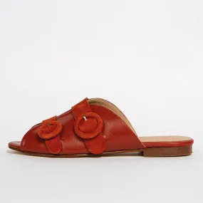 Akai Slide | Auburn Calfskin Leather