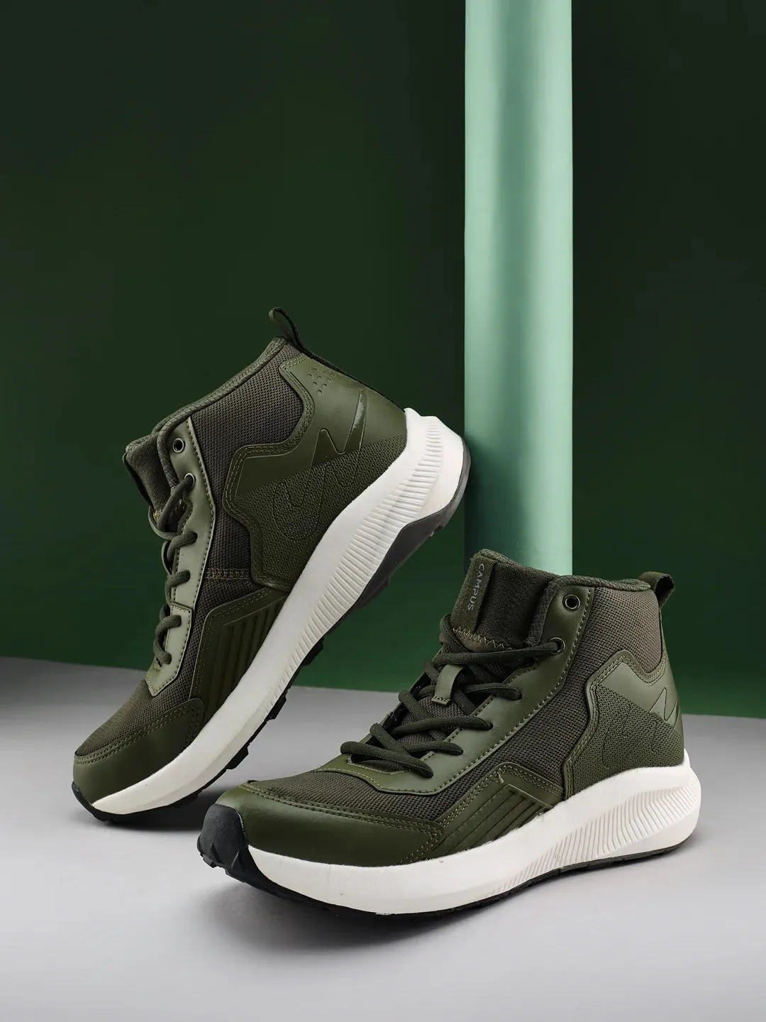 ALLEY Green Men's Sneakers