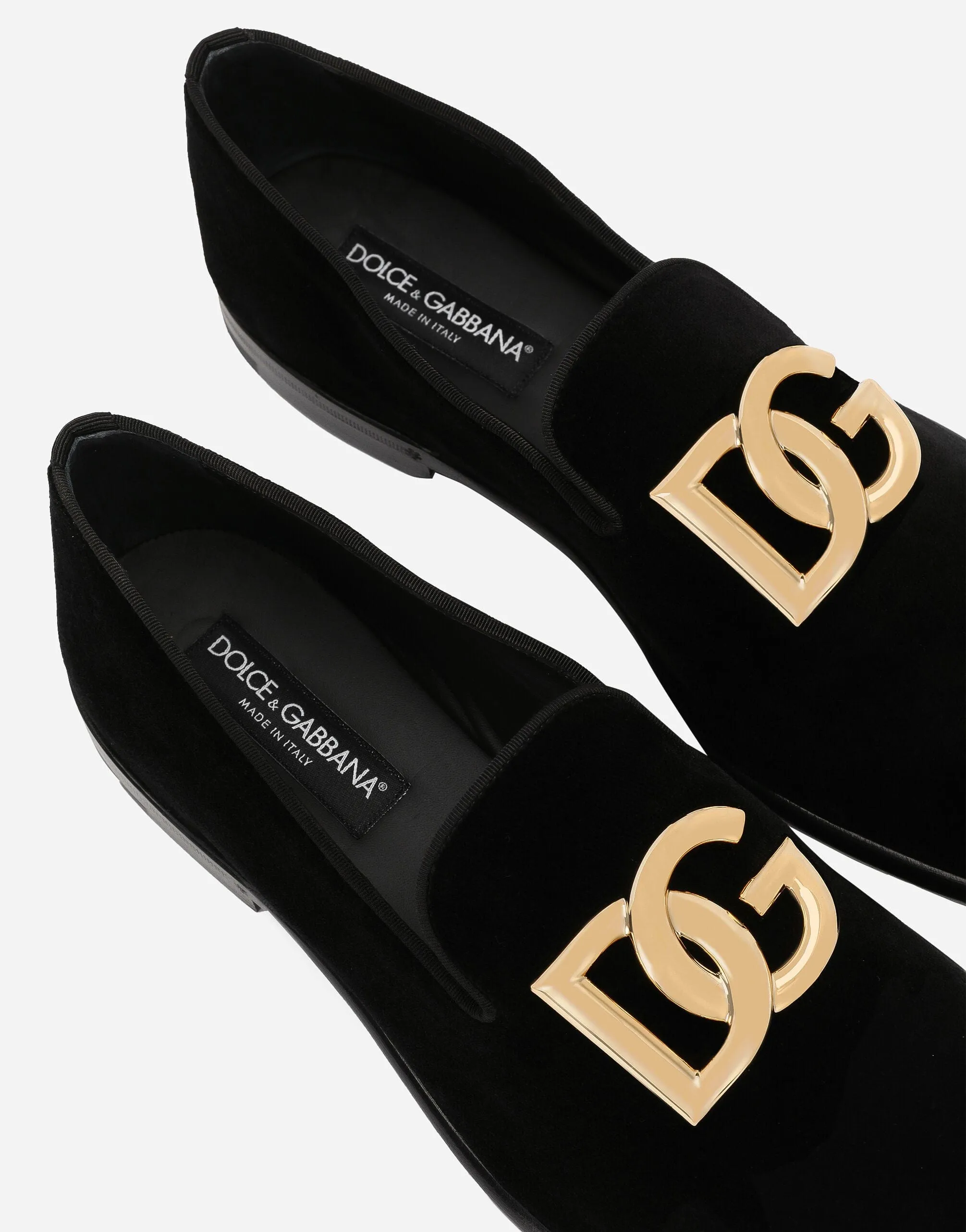 DG-Logo Velvet Slippers