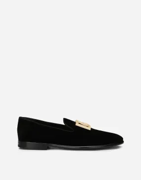 DG-Logo Velvet Slippers