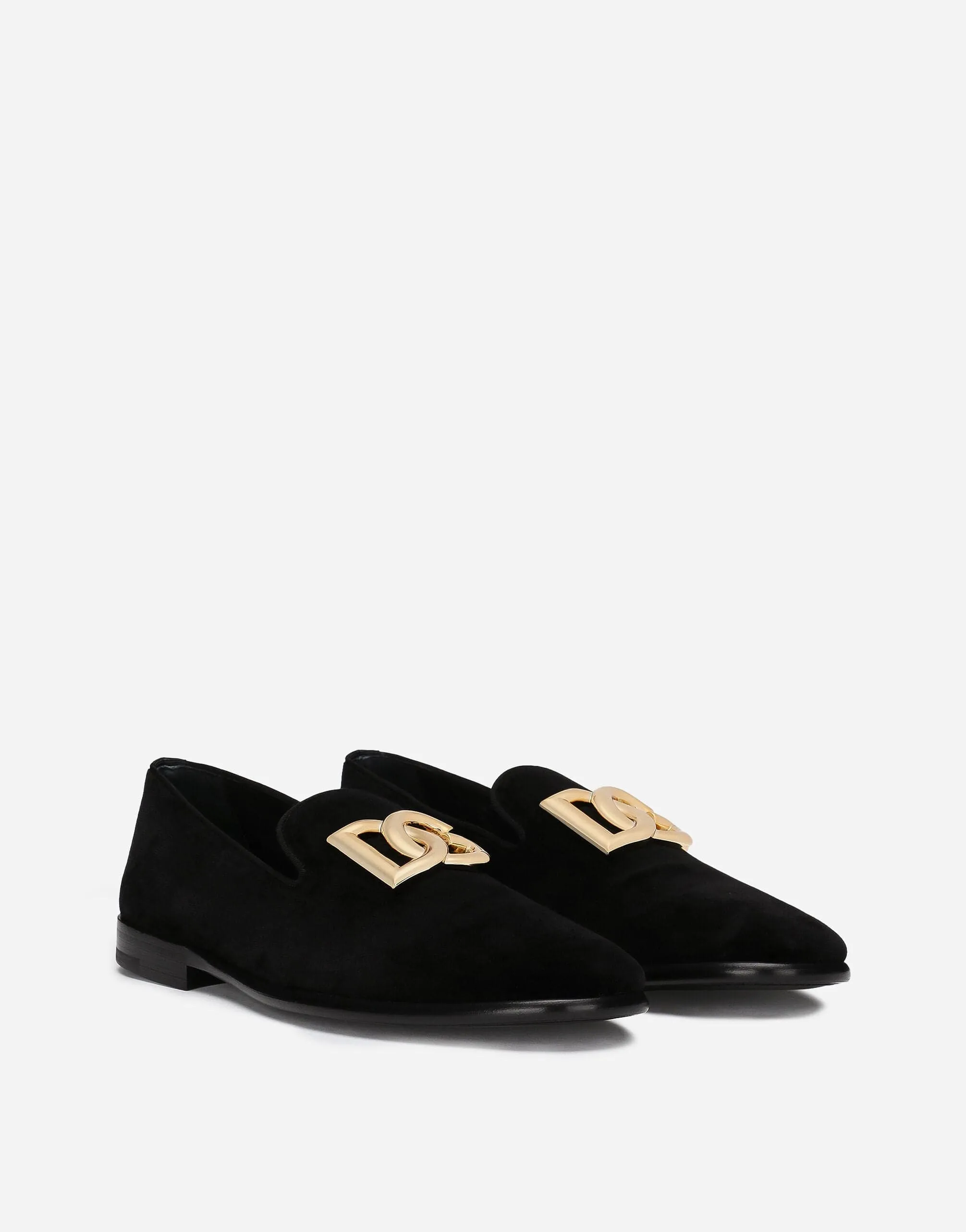 DG-Logo Velvet Slippers