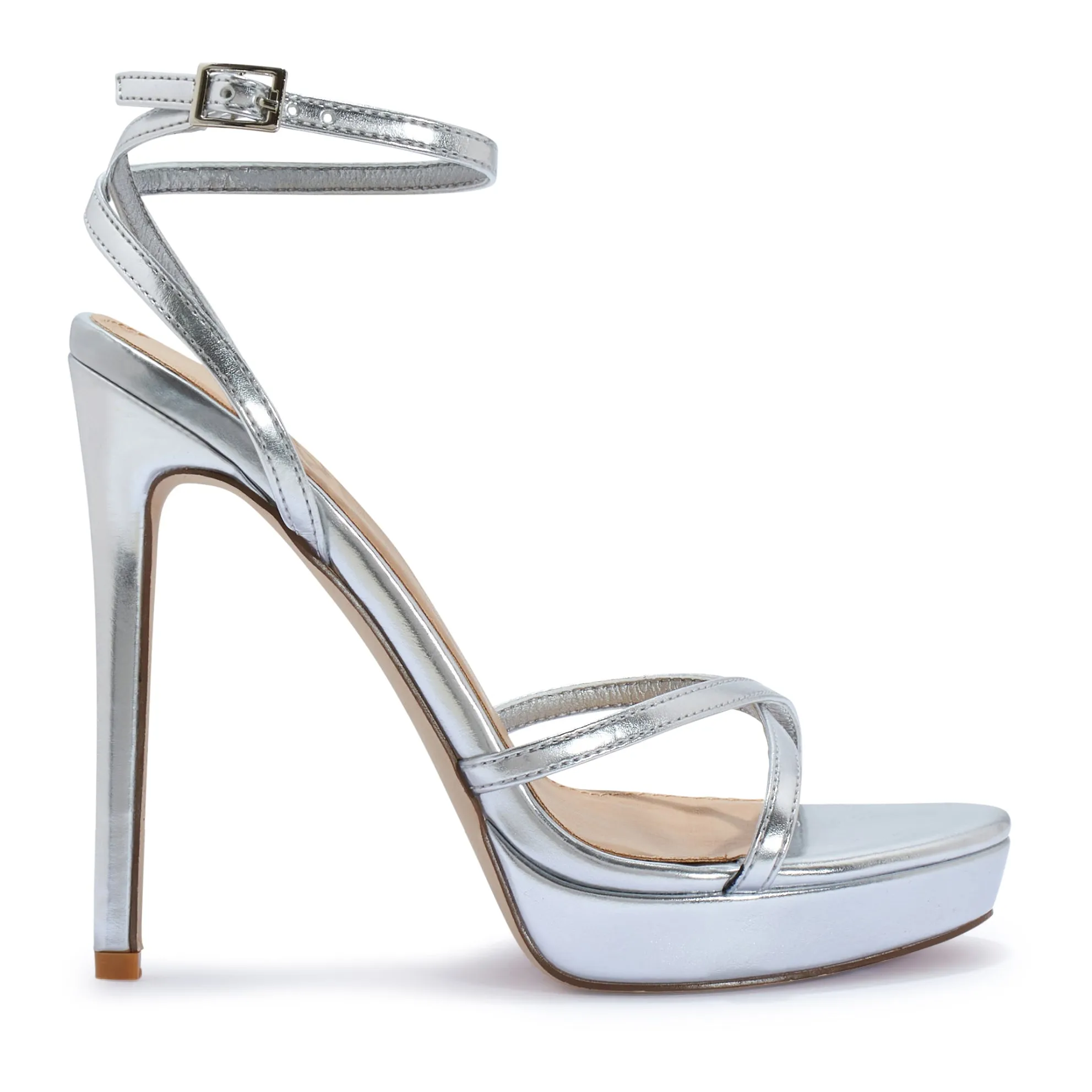 GINSENG2/B HIGH HEEL PLATFORM CROSS OVER SANDAL