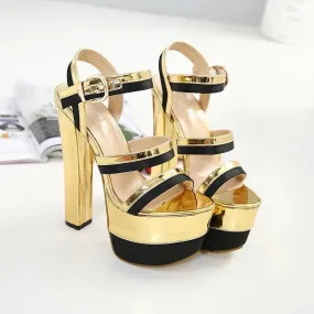 Glamorous Sleeve/Overshoes Golden Stage High Heels - Viscose Craft, Size 34-40