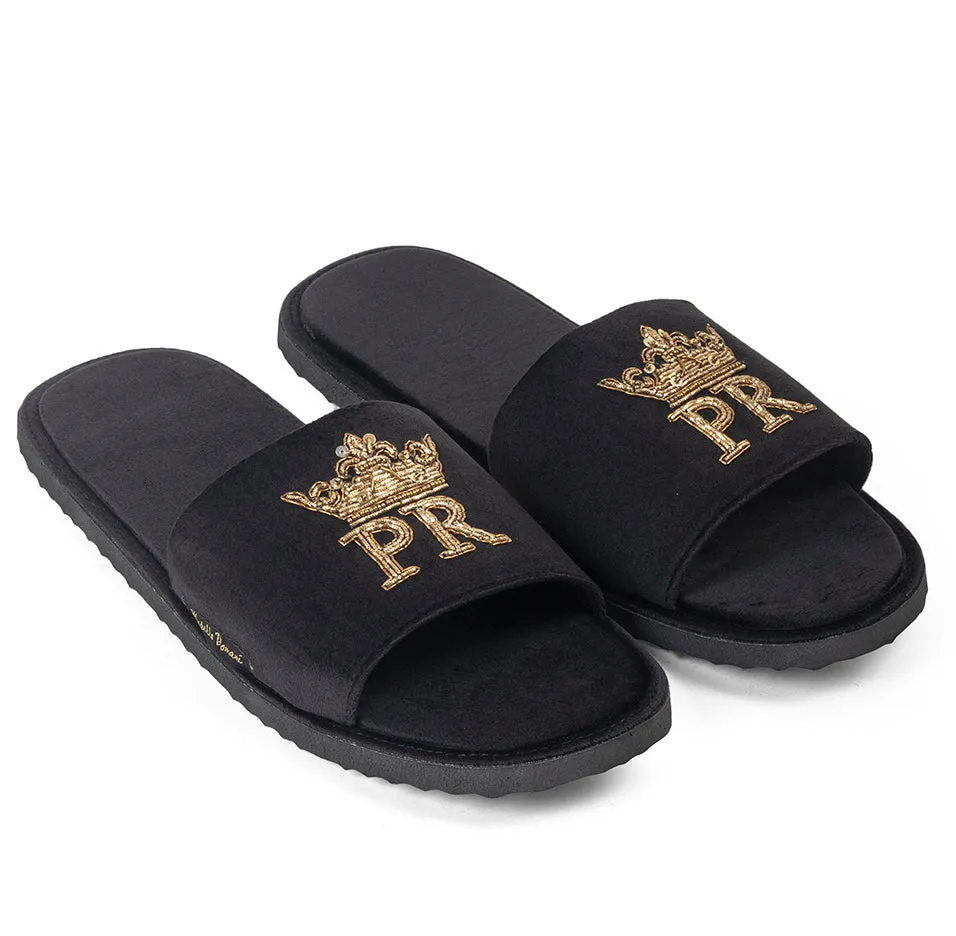 Men Customized Wedding Domani Slippers (Made To Order)