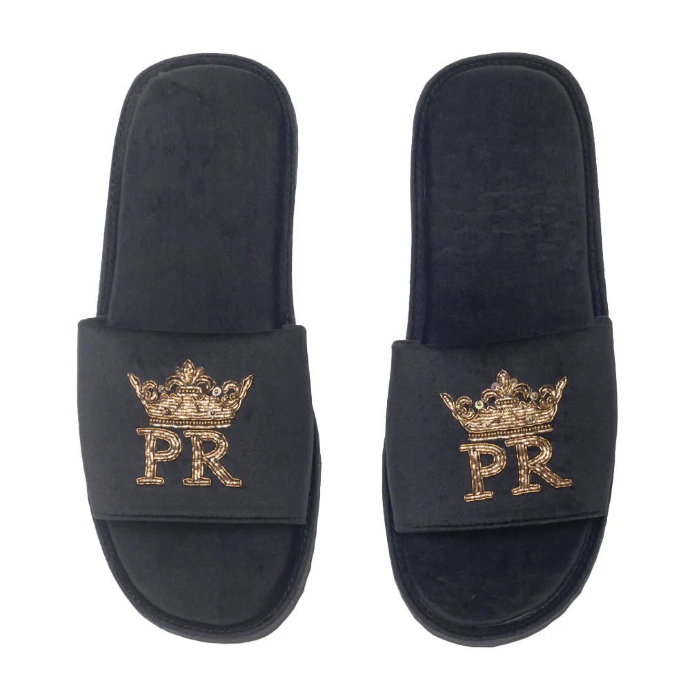 Men Customized Wedding Domani Slippers (Made To Order)