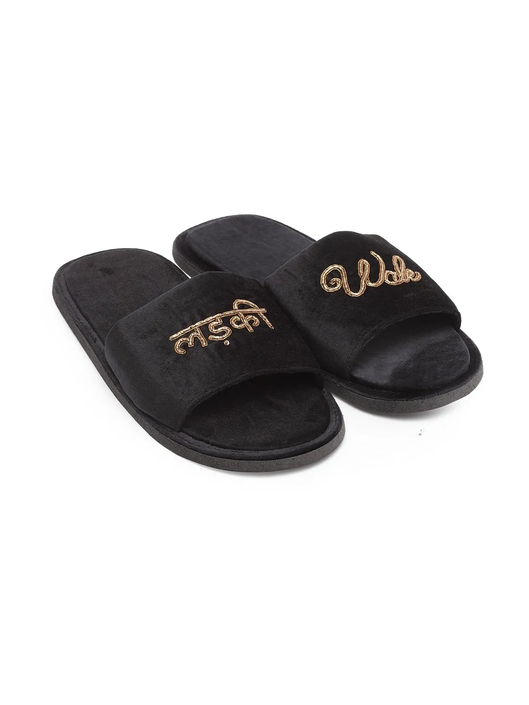 Men Customized Wedding Domani Slippers (Made To Order)