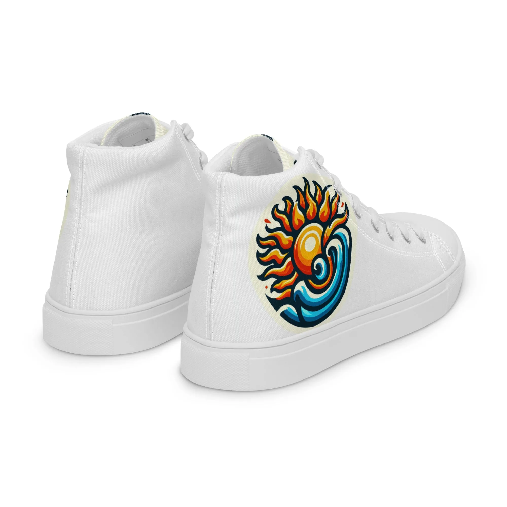 Men’s high top canvas shoes
