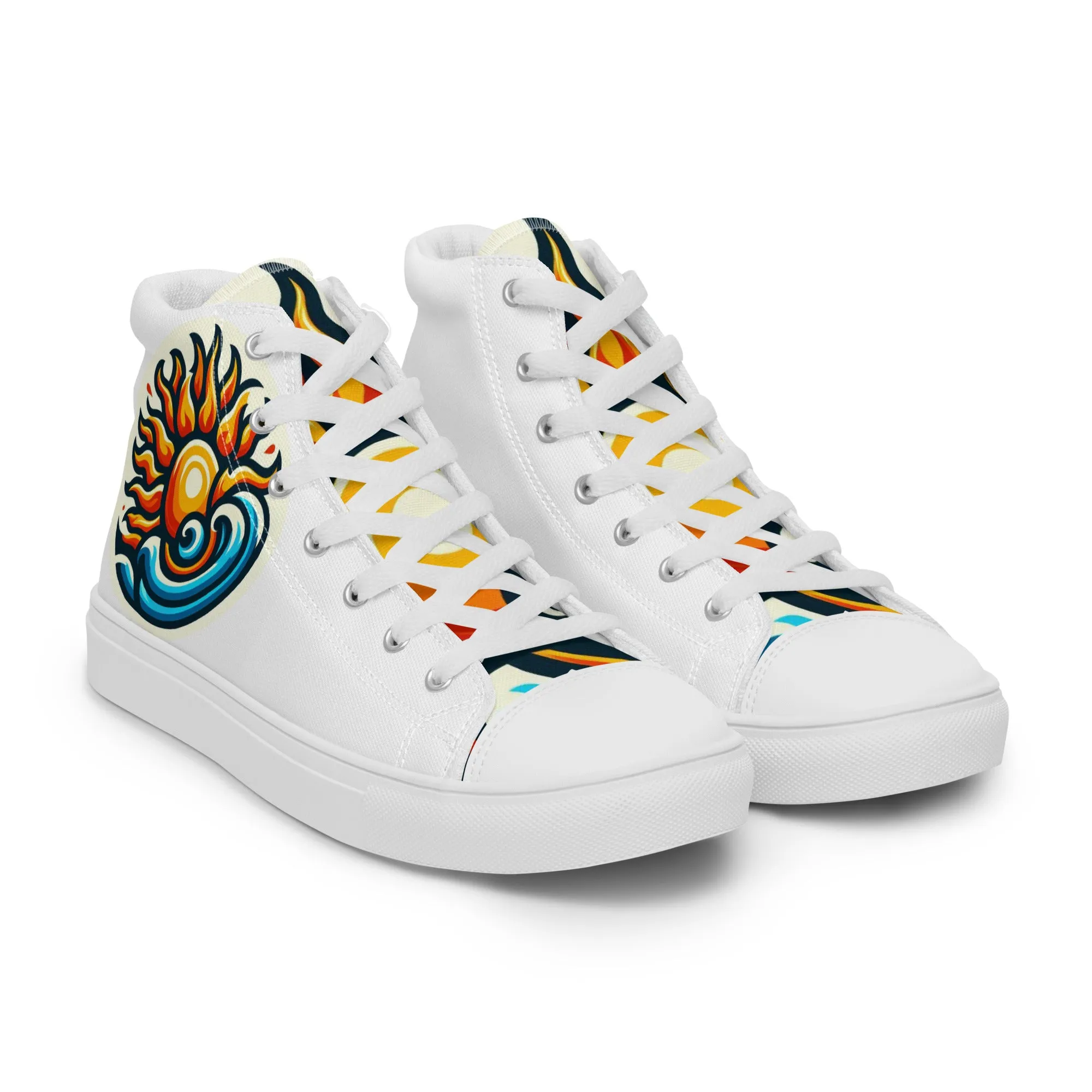 Men’s high top canvas shoes