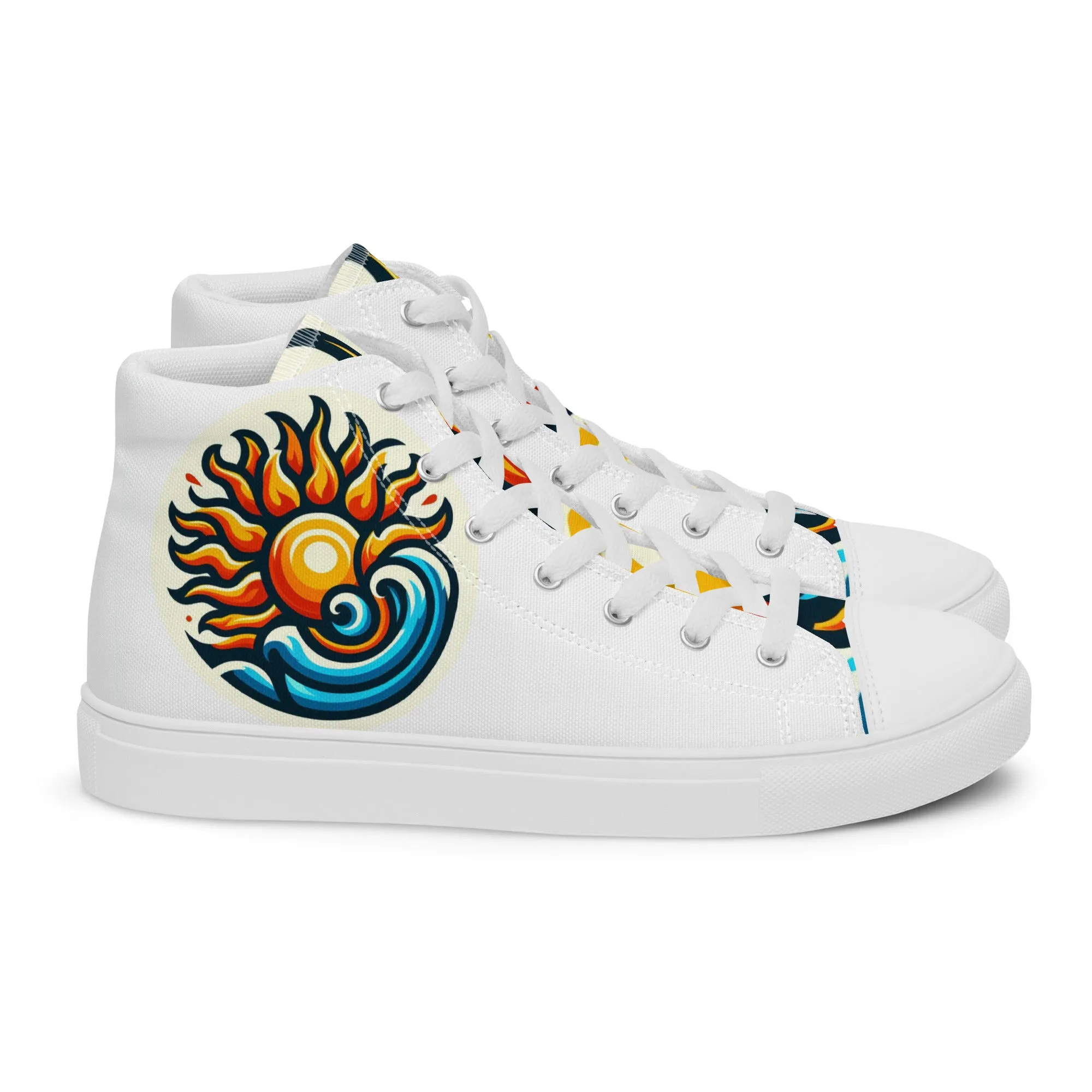 Men’s high top canvas shoes