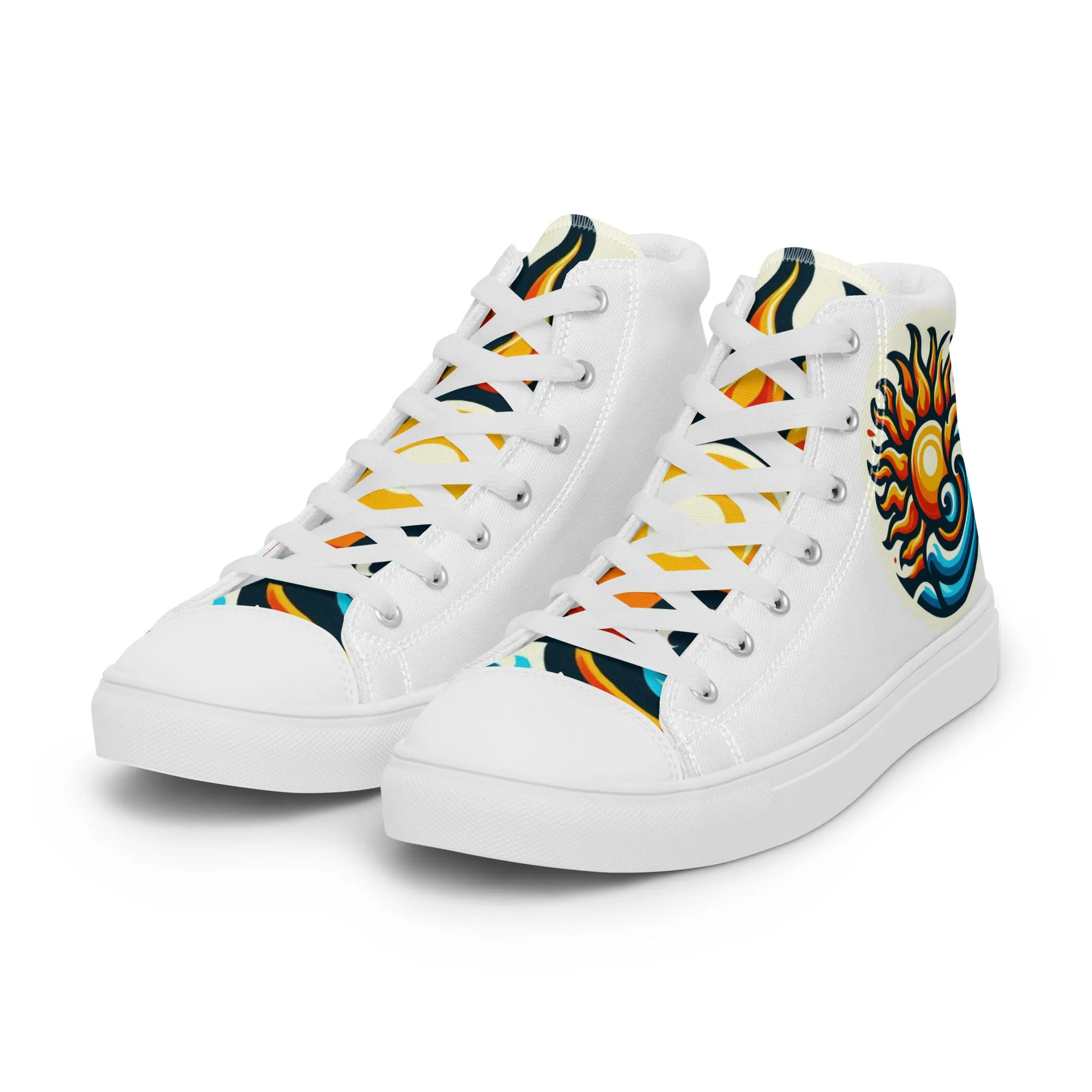 Men’s high top canvas shoes