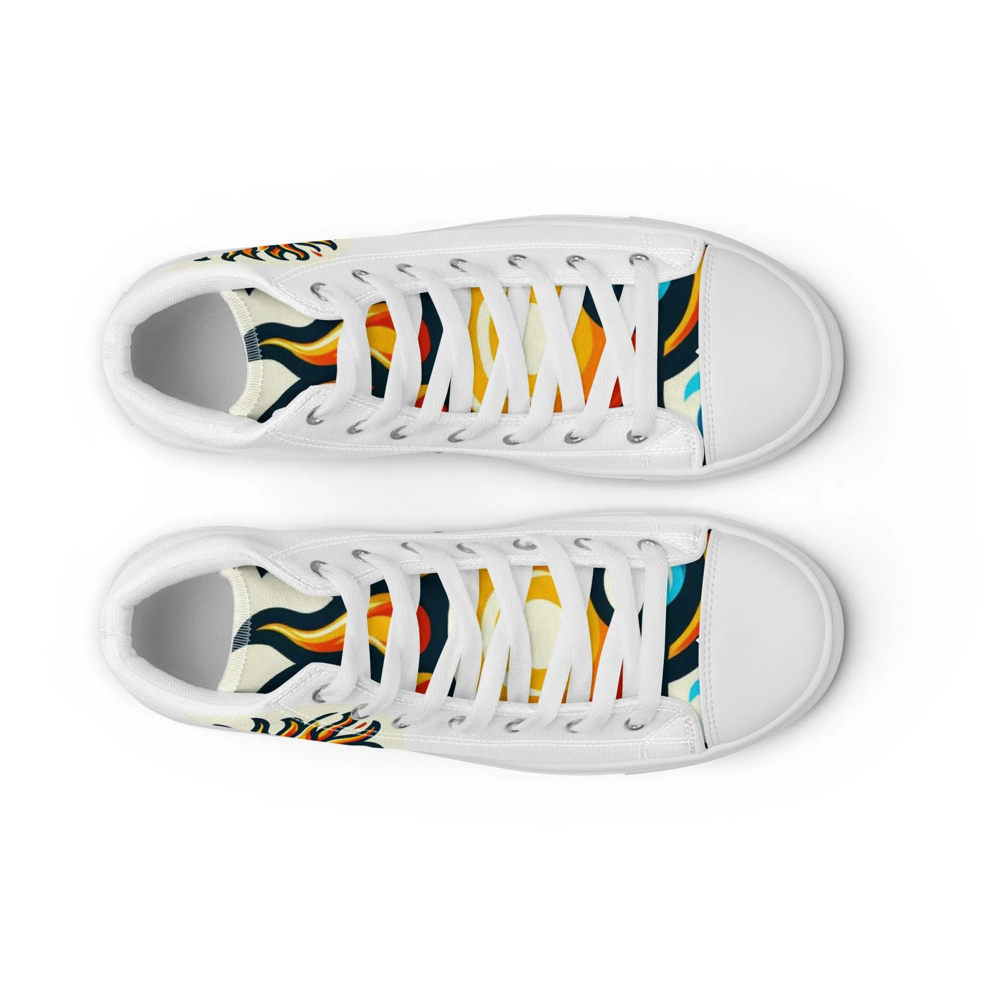Men’s high top canvas shoes