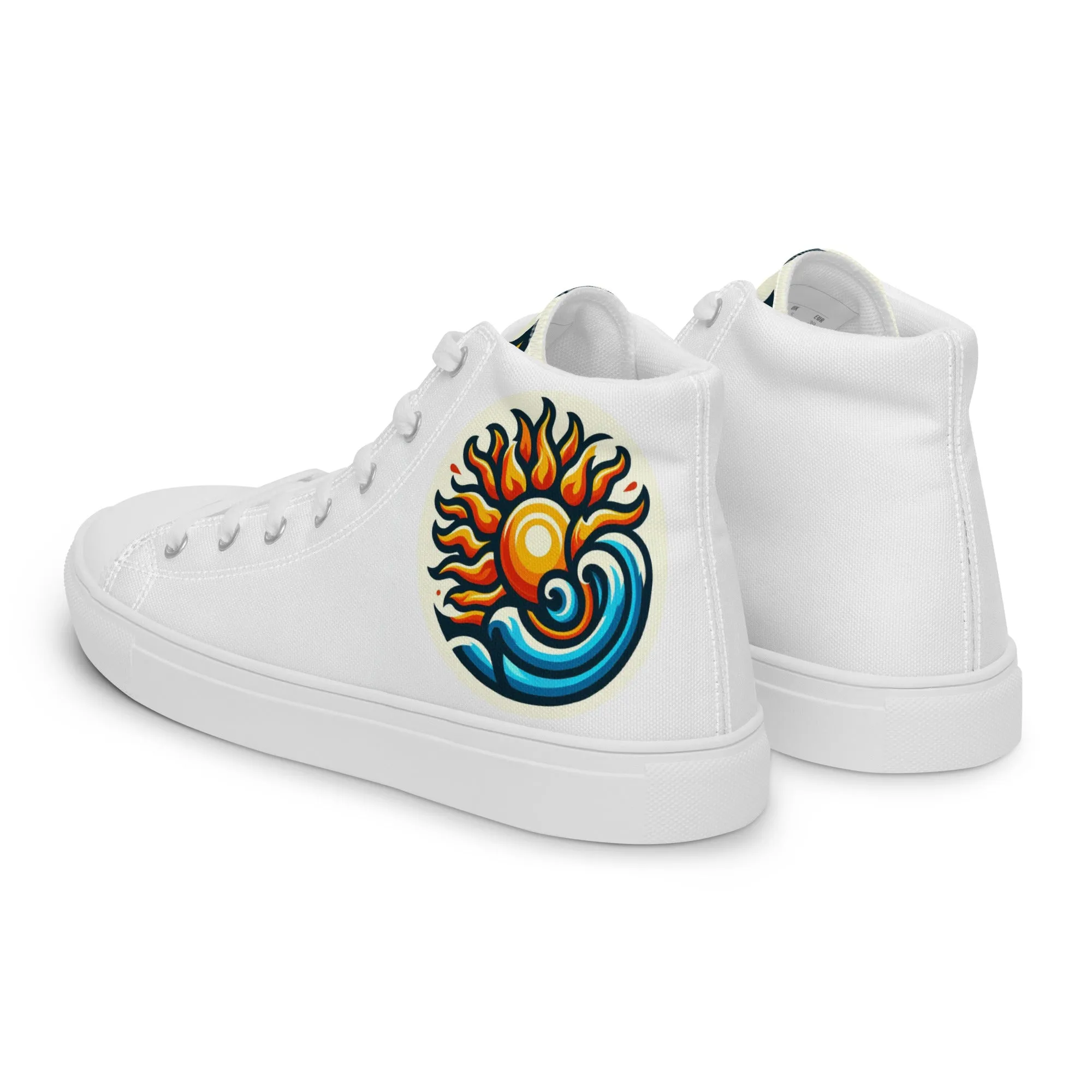 Men’s high top canvas shoes
