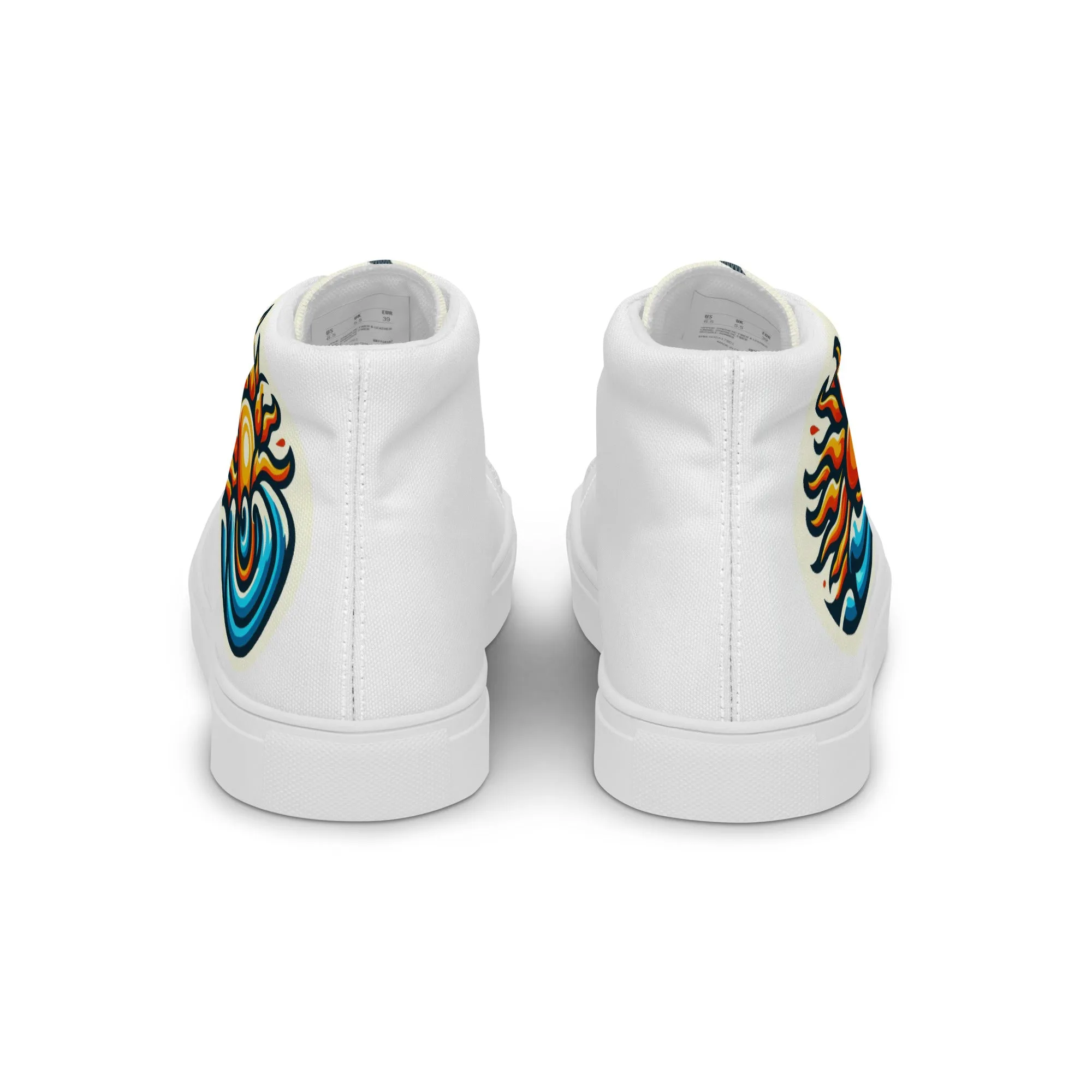 Men’s high top canvas shoes