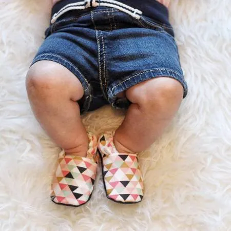 Organic Baby Moccasins - Sweet