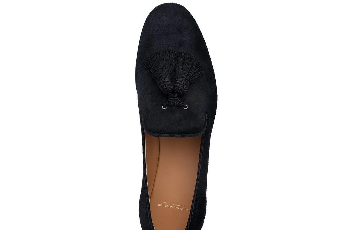 Scarpe - LOUIS PONY BLACK SLIPPERS