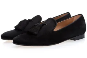 Scarpe - LOUIS PONY BLACK SLIPPERS