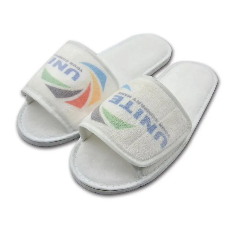 Velvet Slippers with velcro opening