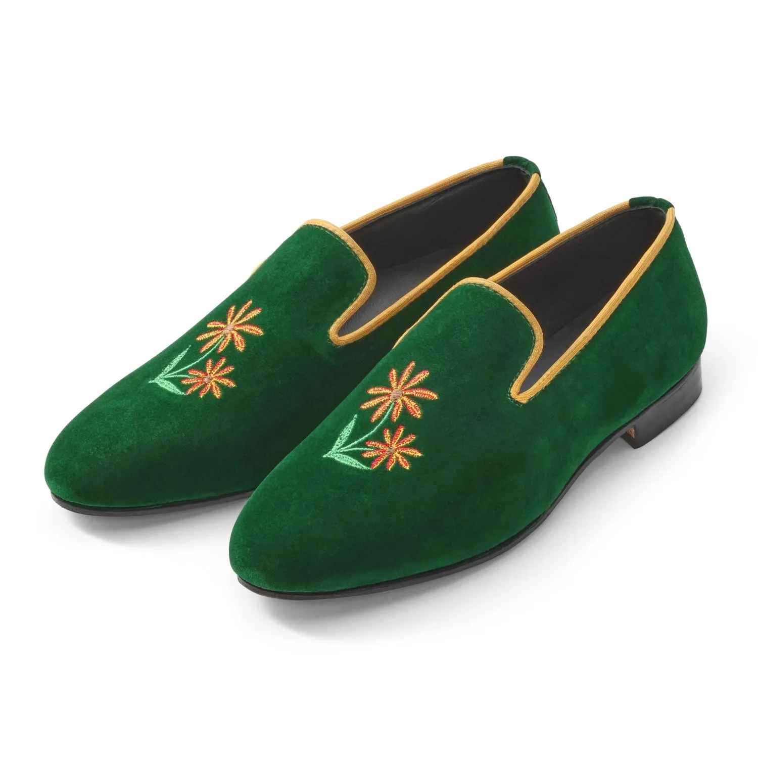 Women's Velvet Loafer/Slipper Shoe Shot Through The Heart