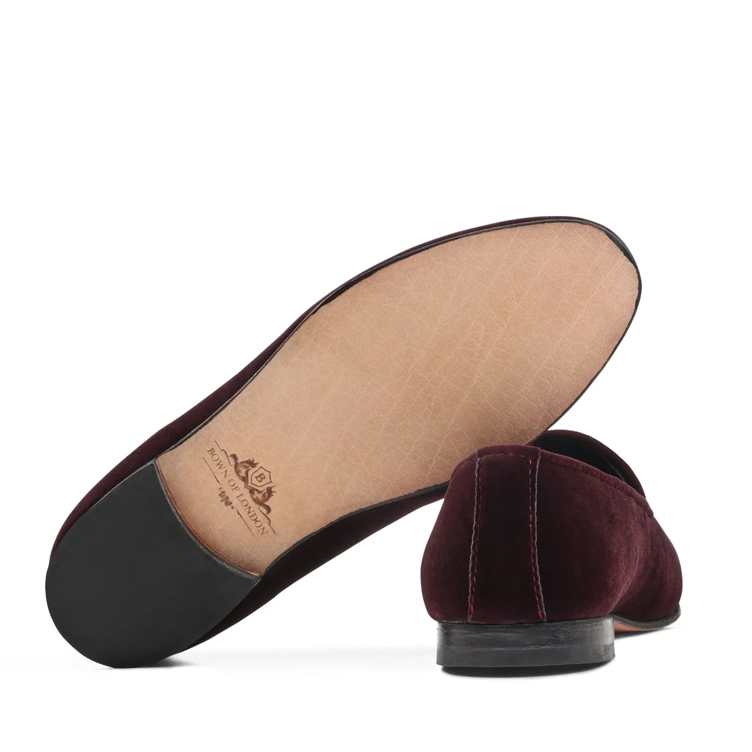Women's Velvet Loafer/Slipper Shoe Shot Through The Heart