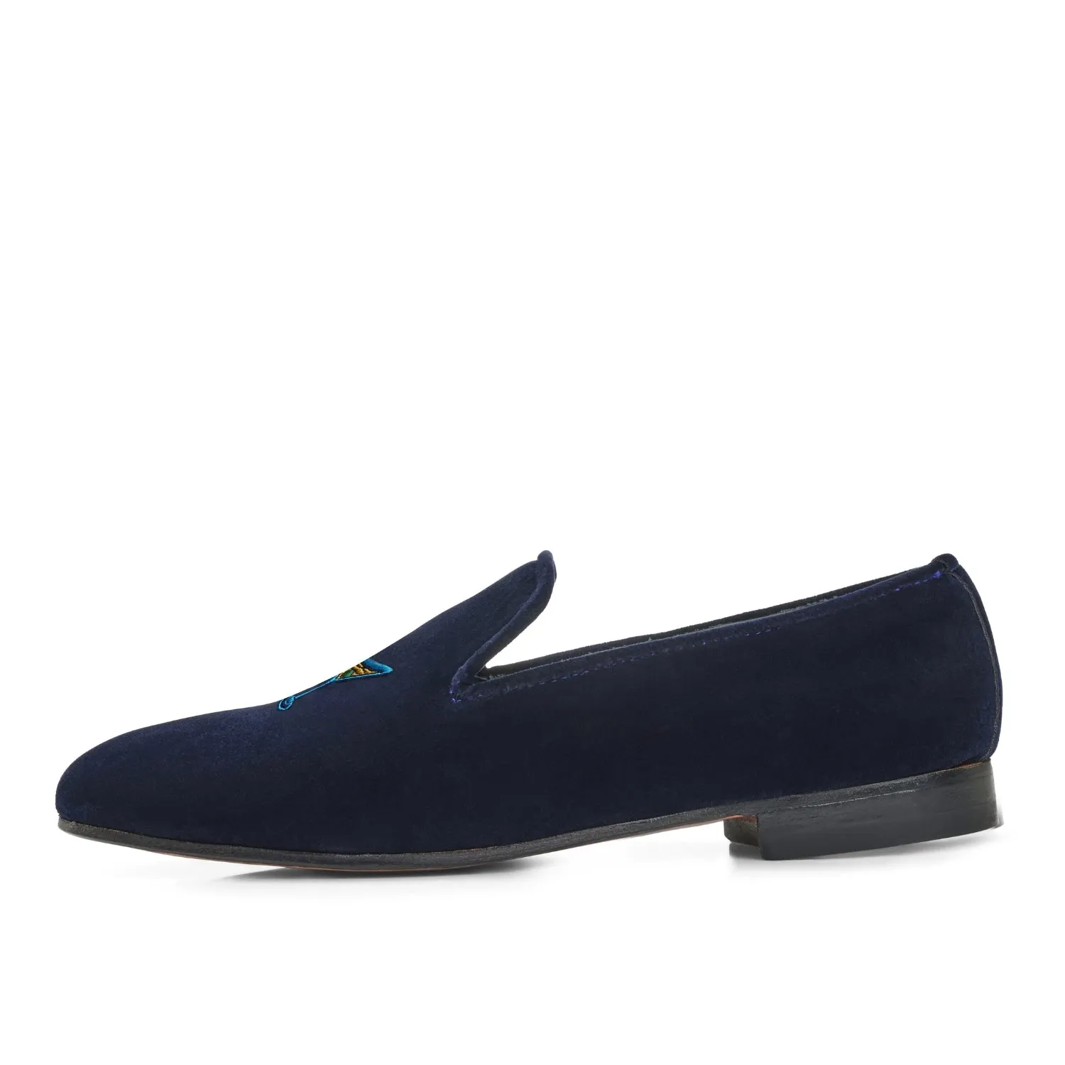 Women's Velvet Loafer/Slipper Shoe Shot Through The Heart